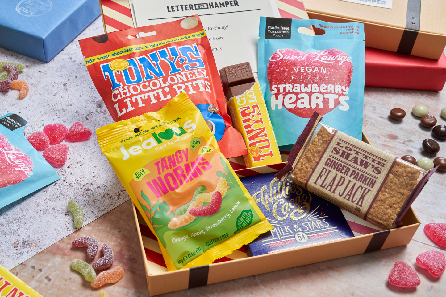 Retro Sweets Letter Box Hamper